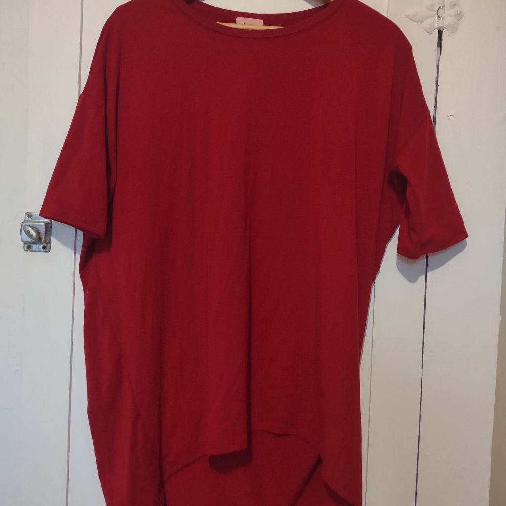 Lularoe Irma Solid Red